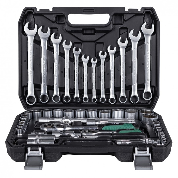 Trusa chei, 60 piese, 1/2", 1/4"