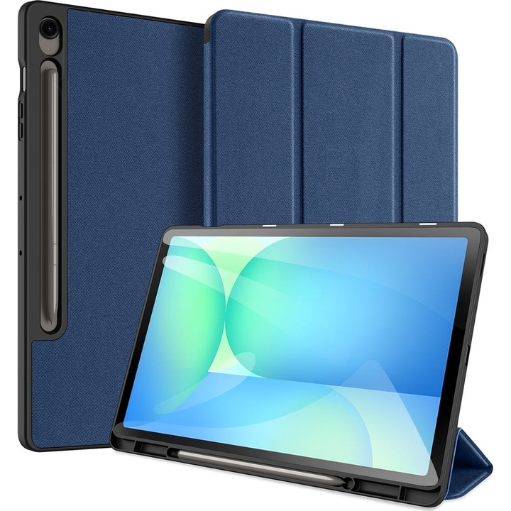 Husa tableta Dux Ducis Domo pentru Samsung Galaxy Tab S10 FE Plus, albastru inchis