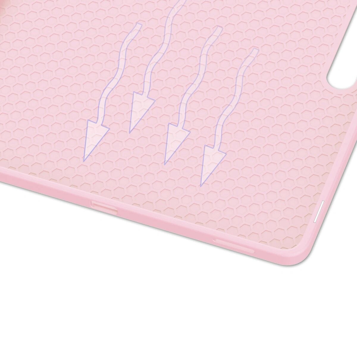 Husa tableta Bizon Case Tab Lizard pentru Samsung Galaxy Tab S10 FE Plus, roz