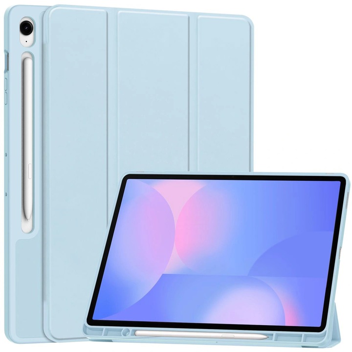 Tablet tok, Bizon Case Tab Lizard kompatibilis Samsung Galaxy Tab S10 FE Plus, Kék