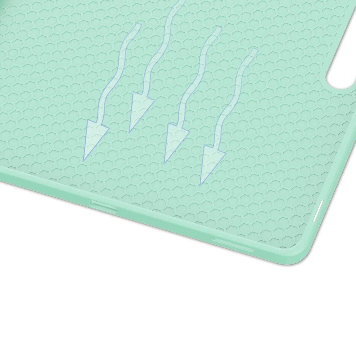 Husa tableta Bizon Case Tab Lizard pentru Samsung Galaxy Tab S10 FE Plus, verde menta
