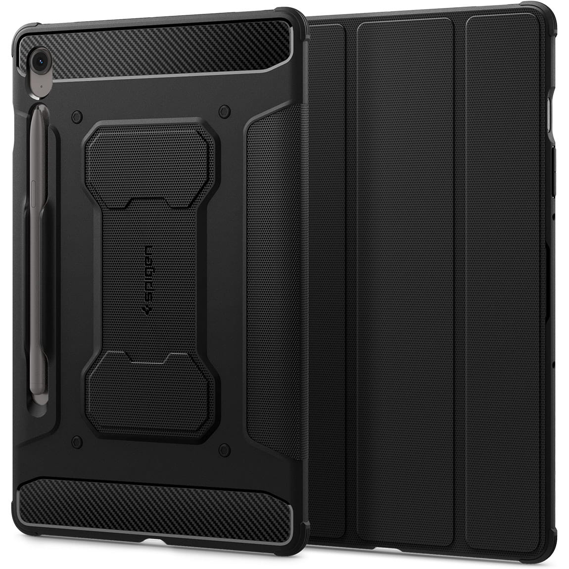 Husa Spigen Rugged Armor Pro compatibila cu Samsung Galaxy Tab S9 11 inch / S10 FE 10.9 inch, Black