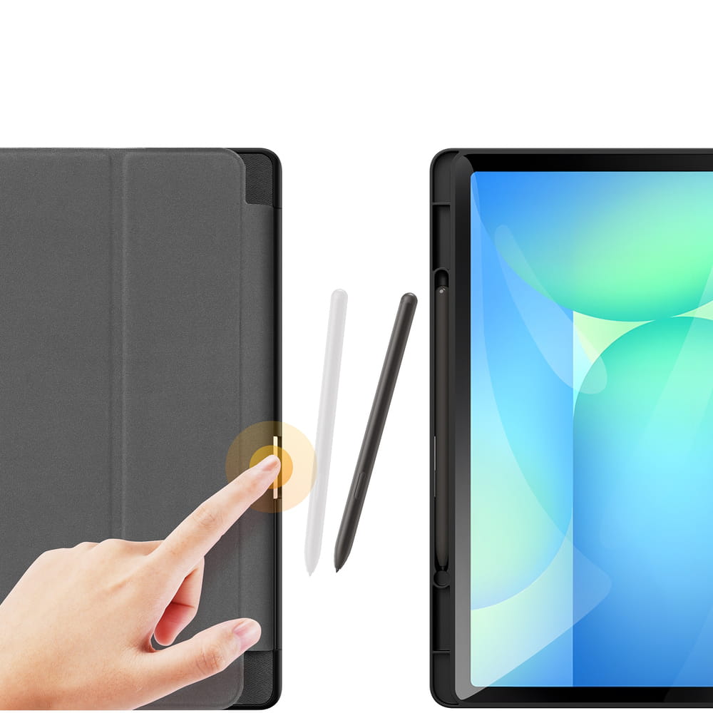 Husa tableta Dux Ducis Domo pentru Samsung Galaxy Tab S10 FE Plus, negru