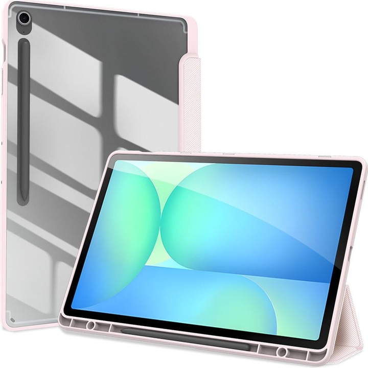 Husa tableta Dux Ducis Toby pentru Samsung Galaxy Tab S10 FE Plus, roz