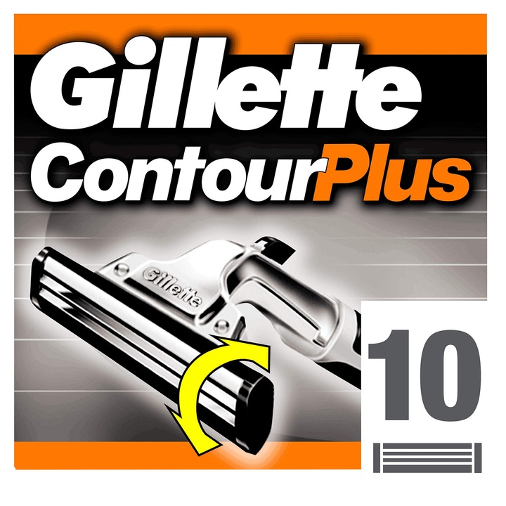 Комплект от 10 ножчета за самобръсначка Gillette Contour Plus за мъже