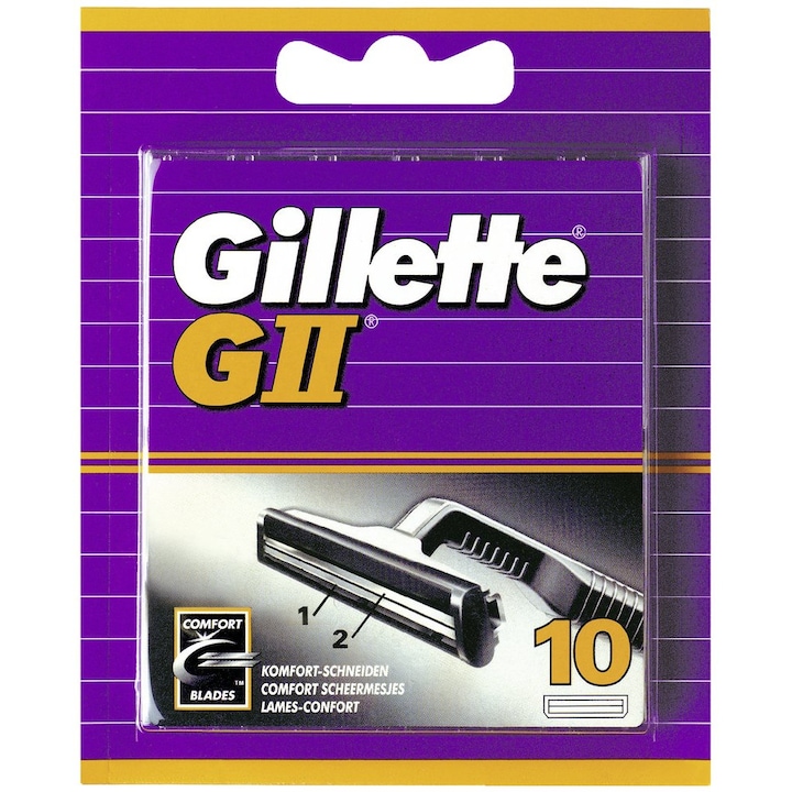 Ножчета за бръснене, Gillette Gii, 5 ножчета, комплект от 10 броя