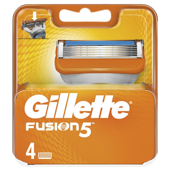 Ножчета за бръснене Gillette Fusion, 5 ножчета, комплект от 4, за жени