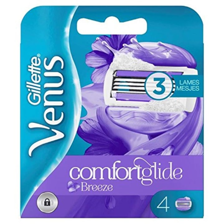 Комплект от 4 ножчета за самобръсначка Gillette Venus Breeze за жени