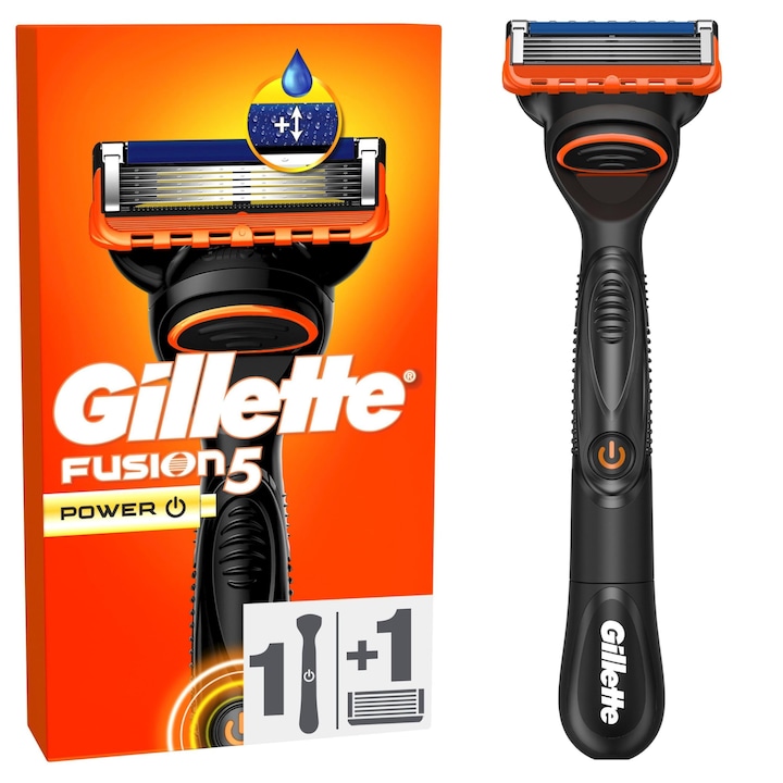 Gillette Fusion5 Power borotvakészlet, 1 készülék, 1 pótpenge, 5 penge, nőknek