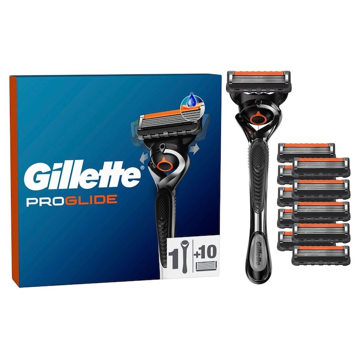 Самобръсначка Gillette Fusion5 Proglide, 5 ножчета, за мъже, комплект с 1 резервно ножче
