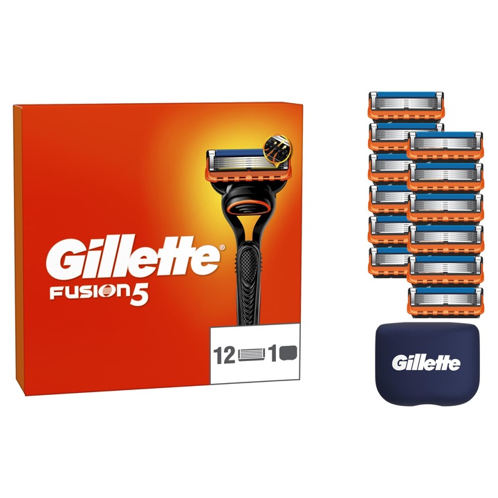 Klasszikus borotvapengék férfiaknak, Gillette Fusion5, 12 db-os pótpenge