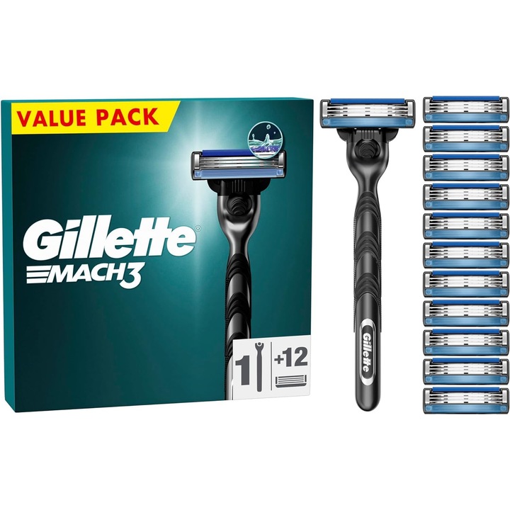 Самобръсначка Gillette Mach3, комплект от 13 части, 3 ножчета, за жени