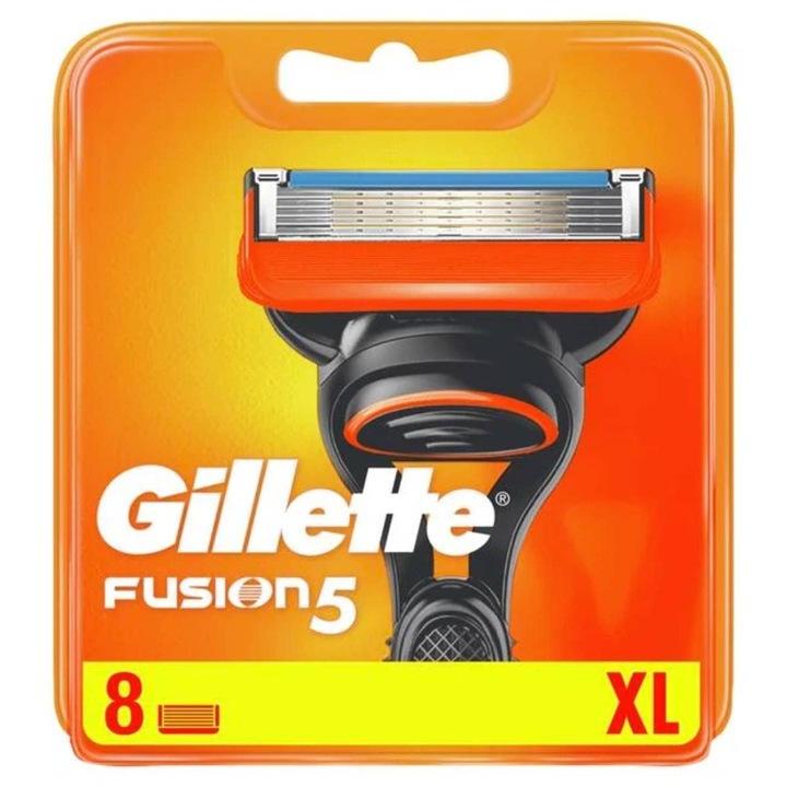 Gillette Fusion5 pótpengekészlet, 8 pengés, férfiaknak, 5 pengés, eldobható