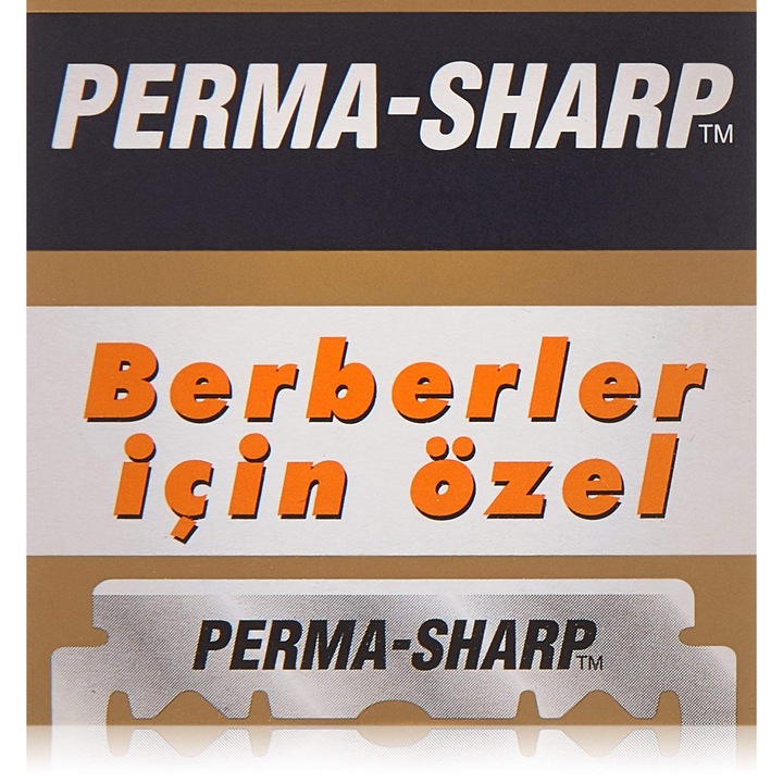 Професионални ножчета за самобръсначка Perma Sharp, 100 броя, за мъже, 3 ножчета