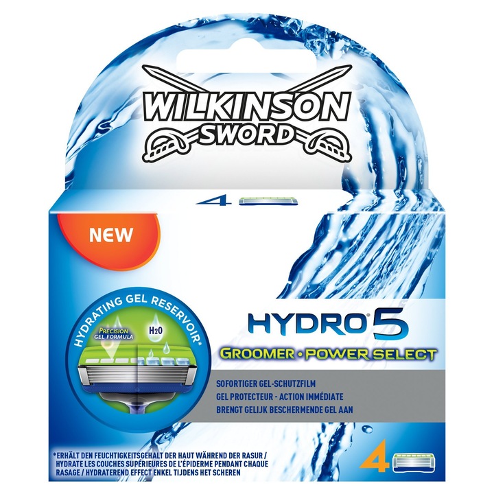 Wilkinson Sword Hydro 5 Groomer ножчета за бръснене, комплект от 4, за жени