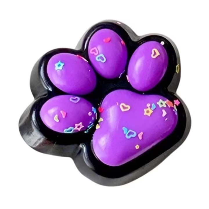 VICTINY ® Macskamancs puha, simogatós, fekete/lila