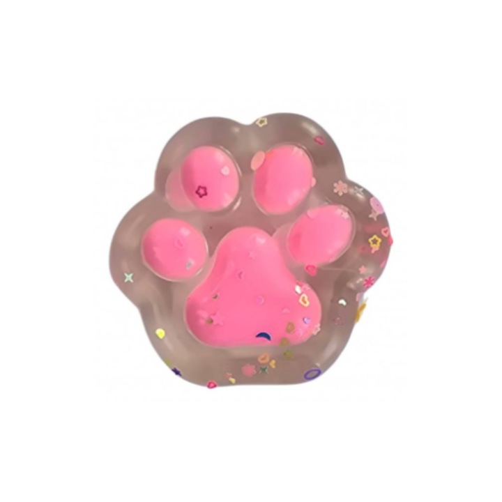 VICTINY ® Macskamancs puha, simogatós, átlátszó/rózsaszín