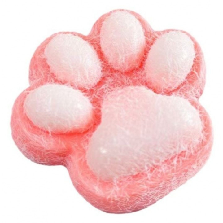 VICTINY ® Macskamancs puha, simogatós, rózsaszín/fehér