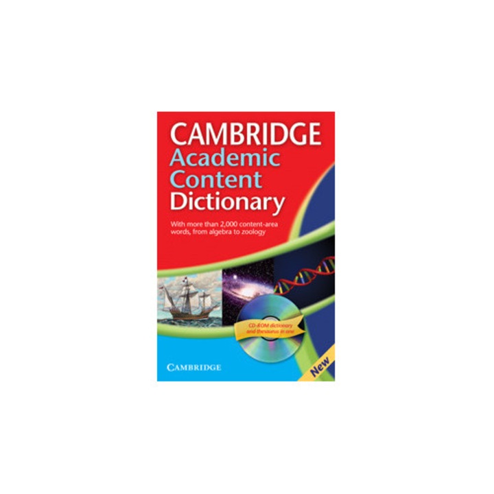 Cambridge Academic Content Dictionary cu CD, Cambridge Academic Content Dictionary, vocabular de specialitate, vocabular general, 2000+ termeni