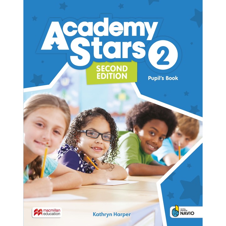 Academy Stars 2, MACMILLAN, Curs pentru elevi 6-13 ani, 7 niveluri, carte cu acces digital