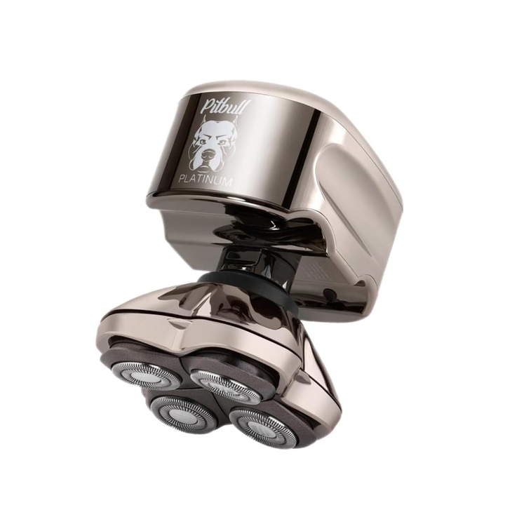 Тример за тяло, самобръсначка Skull Shaver, Pitbull Platinum Pro, титанов, за мъже