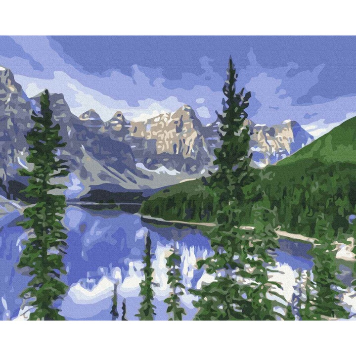 Set pictura pe numere, Twoje Hobby, Peisaj muntos