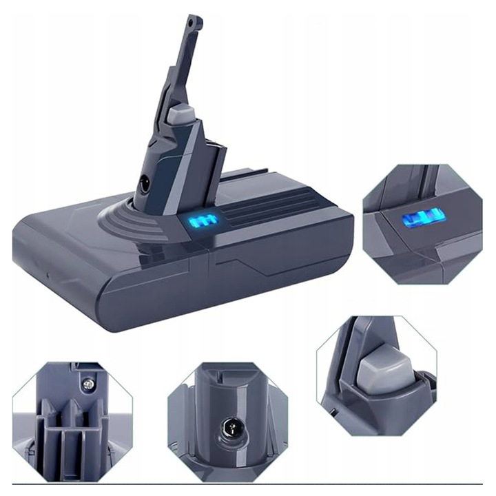 Батерия за прахосмукачка Dyson V8 SV10, 21.6V, 6000mAh, Li-Ion