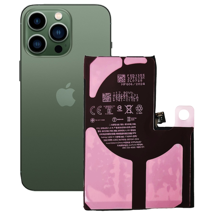 Baterie pentru iPhone 13 Pro Max, Musttby, 4650mAh, Li-ion, set complet