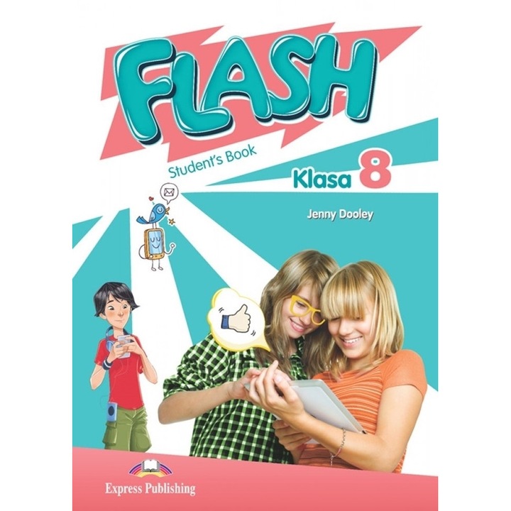 Manual pentru clasa a 8-a, Flash, Express Publishing, 5 parti, engleza, multicolor