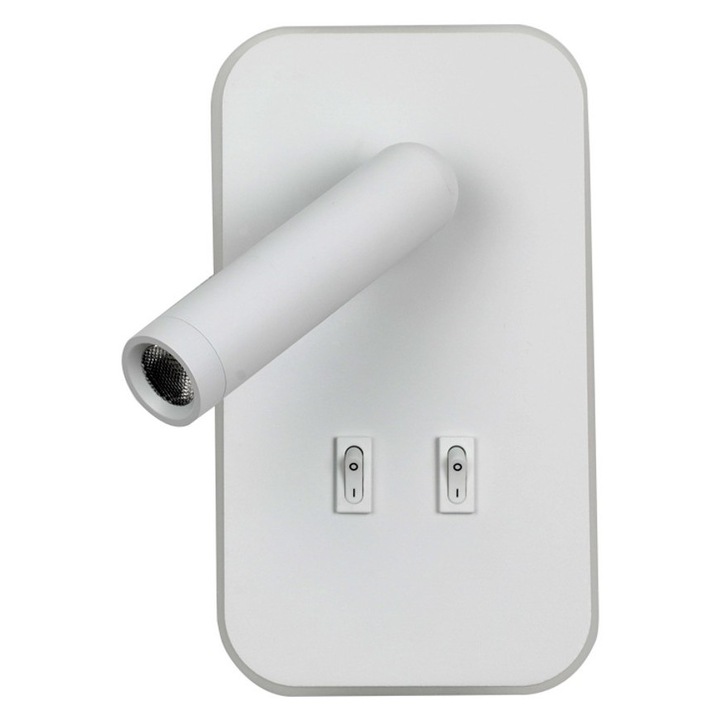 LED lámpa DORIA, Italux, fehér, 8W, 559lm, 18,5x13x10,5cm