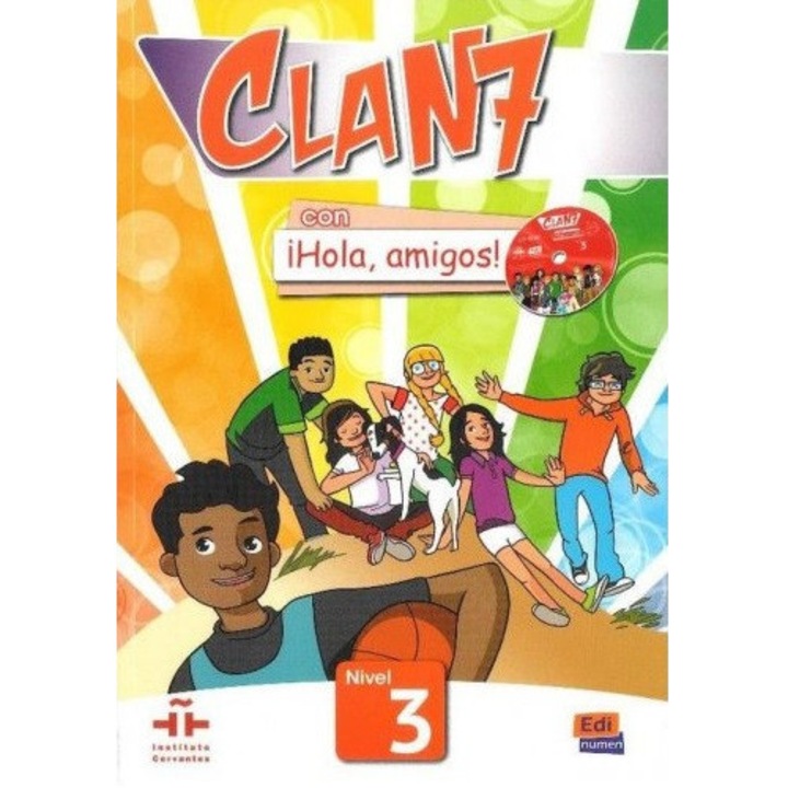 Clan 7 con Hola, Amigos! 3, Edinumen, manual pentru clasa VI, cu CD