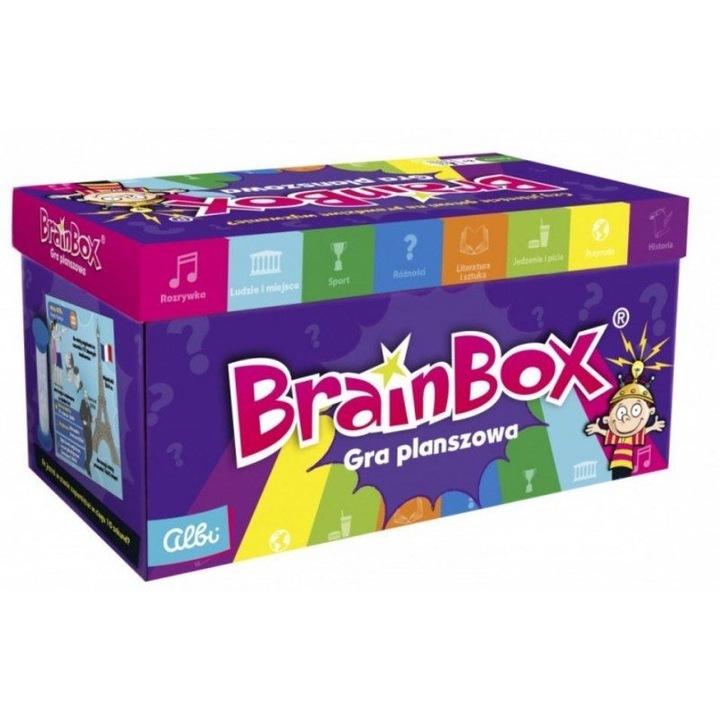 Настолна игра BrainBox, бяла, 160 карти, 2+ играчи, 8+ години, френска версия