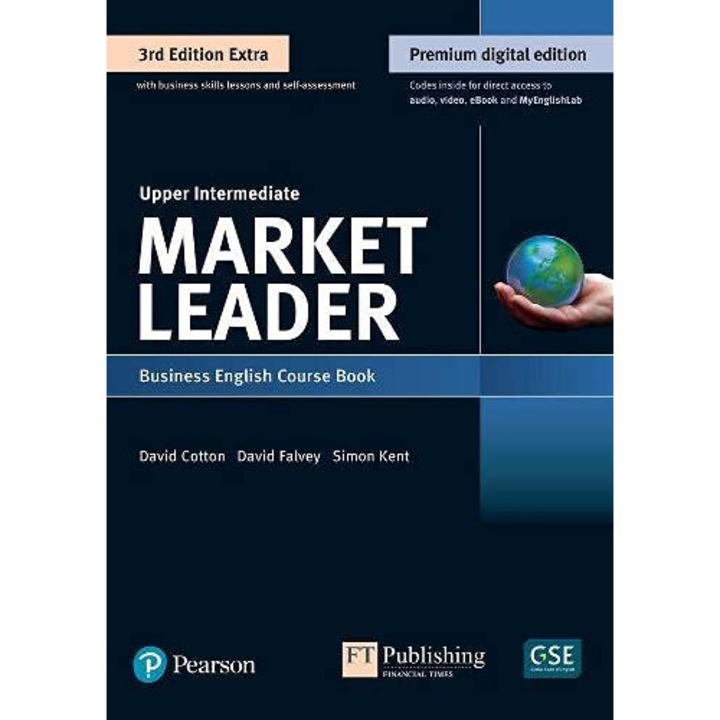 Curs de limba engleza, PEARSON, MARKET LEADER 3RD EDITION, nivel intermediar superior, cu DVD-ROM si MyEnglishLab
