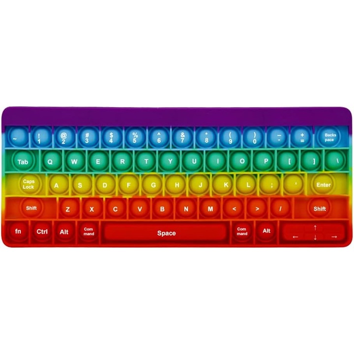 Jucarie antistres HERUSI tastatura silicon iridescent 10.8x26.98cm