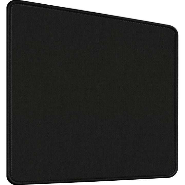 Egérpad fekete 30x25x0.3cm strapabíró varrás csúszásmentes gumitalp