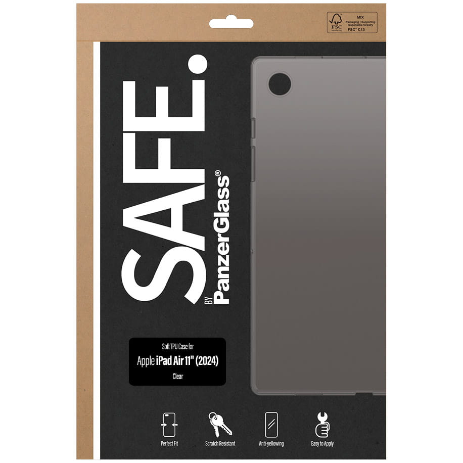 Husa tableta PanzerGlass SAFE TPU Case pentru iPad Air 11 2024, transparent