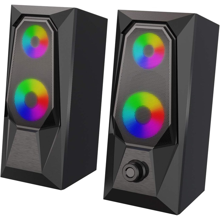 Számítógép hangszórók mélynyomó sztereó, PC-hez, MP3-hoz, MP4-hez, mobiltelefonhoz, táblagéphez, notebookhoz, asztali számítógéphez