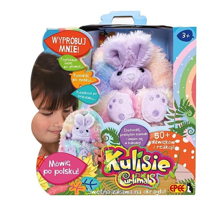 Jucarie de plus interactiva, EPEE, Kulisie, iepuras colorat, functie try-me, dimensiuni variate