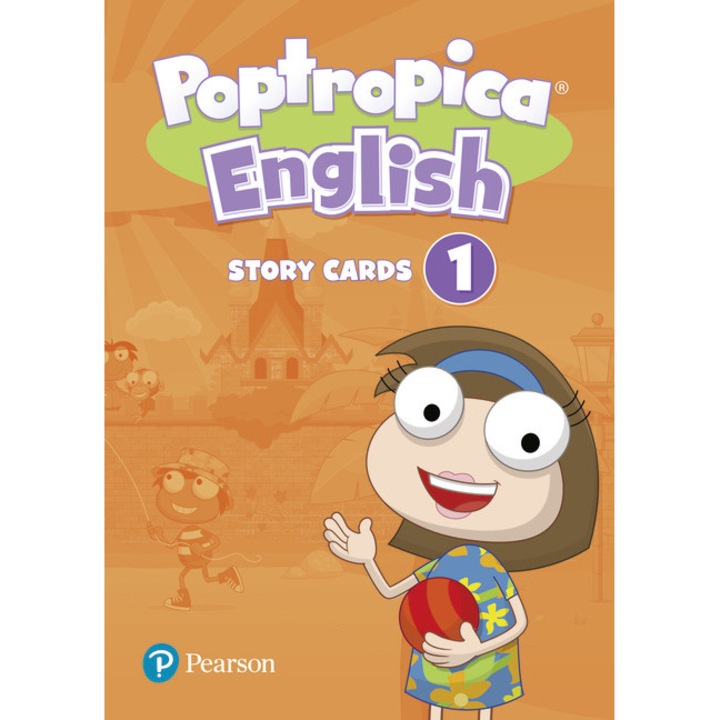 Joc educativ Pearson Poptropica English 1, set carduri povesti