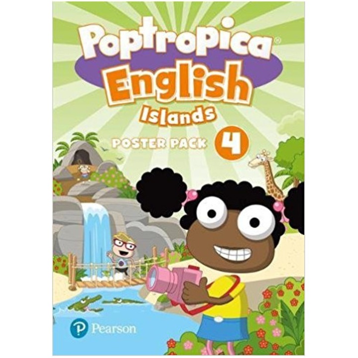 Poptropica English Islands 4, set de postere, 6-12 ani, 6 niveluri, metoda blended learning