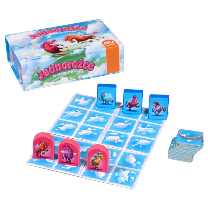 Joc de societate MUDUKO, Jednorozce. Pojedynek w chmurach, multicolor