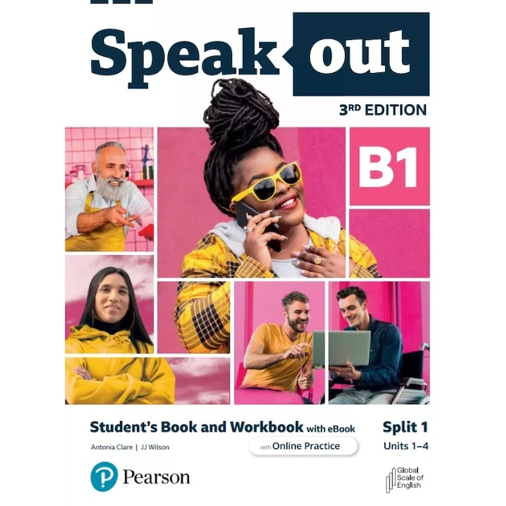 Curs de limba engleza Speakout 3rd Edition B1, PEARSON, set carte student si caiet de lucru cu eBook si practica online, 8 niveluri, British English