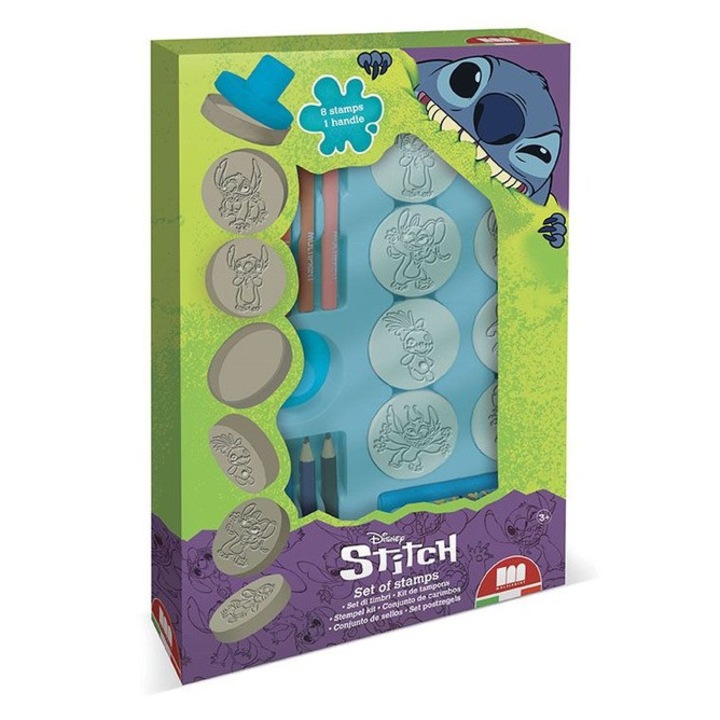 Комплект печати Stitch, Multiprint, 8 печати, 8 pisak, 1 poduszeczka, 10 листа