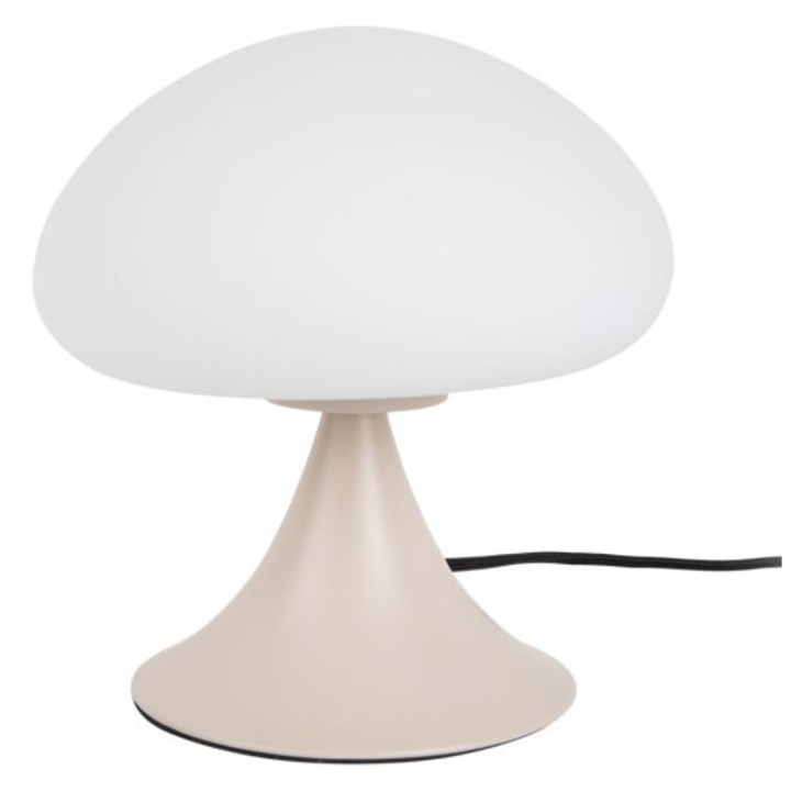 Lampa de birou HONGO, gri, sticla opal, 21x20cm, 1xG9, 25W