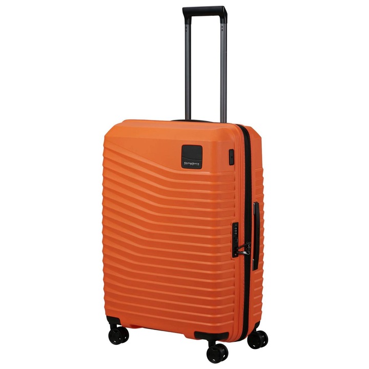 Samsonite Intuo EXP средна удължена количка, оранжева, 79/87 л, 4 двойни колела, регулируема телескопична дръжка