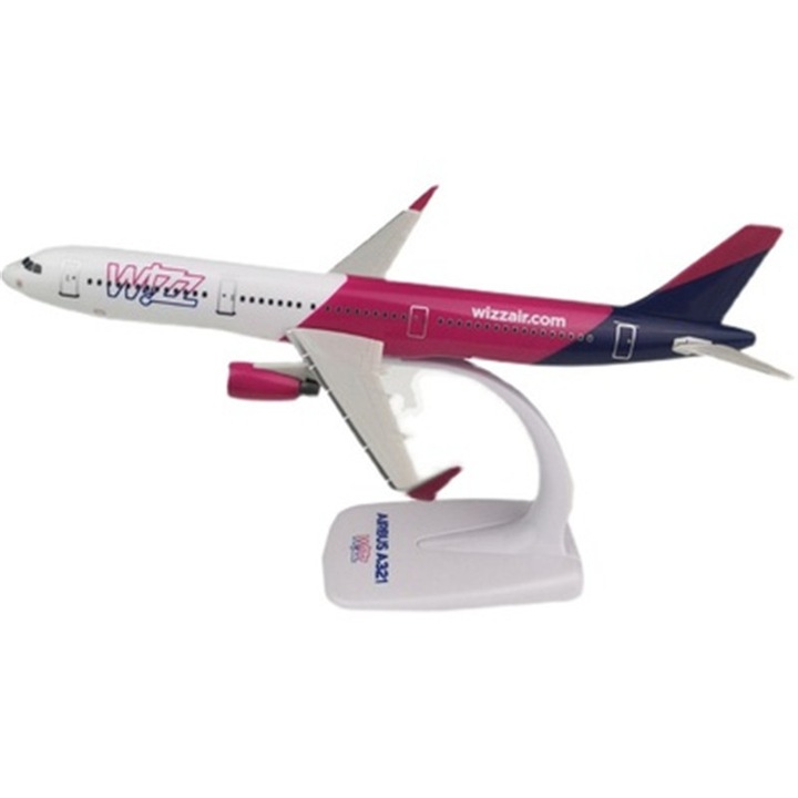 Kereskedelmi repülőgép, Rqiurpn, Airbus A321neo Wizz Air, 1:200, műanyag, 19x18cm
