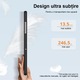 Husa tableta Rqiurpn pentru Samsung Galaxy Tab A9+ Plus 11 inch 2023, ultra subtire, cu protectie automata de somn, functie de suport, Negru