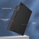 Husa tableta Rqiurpn pentru Samsung Galaxy Tab A9+ Plus 11 inch 2023, ultra subtire, cu protectie automata de somn, functie de suport, Negru