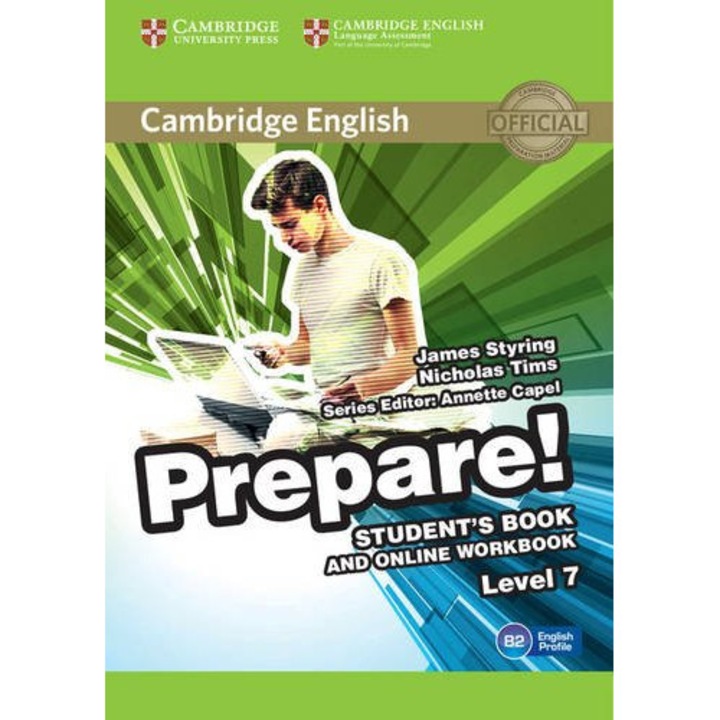 Manual limba engleza Cambridge Prepare Level 7, cu exercitii online