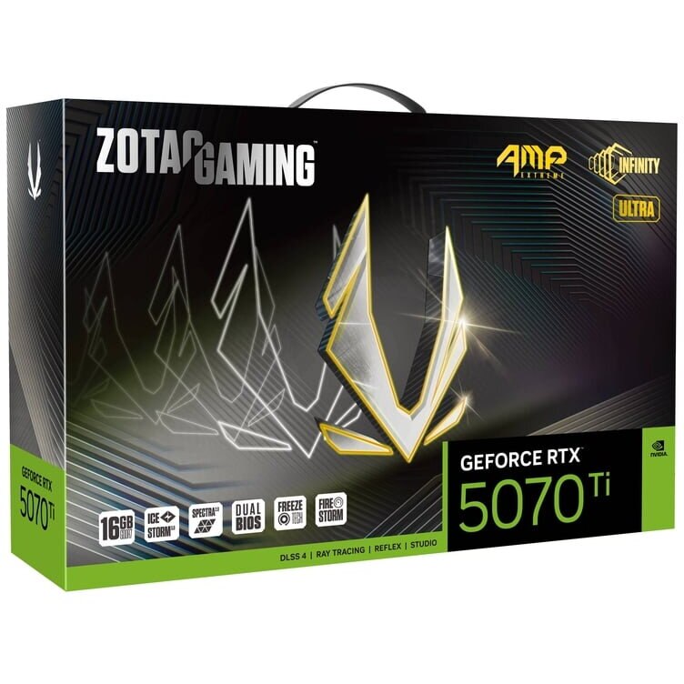Placă video Zotac RTX 5070 Ti AMP Extreme, 16GB, GDDR7, HDMI - eMAG.ro